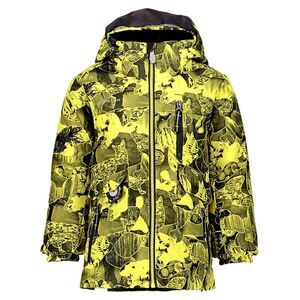 Obermeyer Nebula Ski/Snow Jacket I-Grow System Insulated Neon Black Boys Size 7